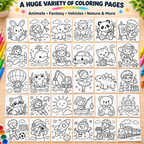 Coloring Pages Bundle, 10000 Printable Designs with PLR and MRR Rights