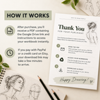 How to Draw People Workbook, Printable Figure Sketching Exercises for Beginners